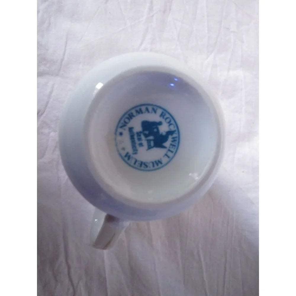 Collectible Norman Rockwell‎ The Toymaker Coffee Cup/Mug 1982 Gold Rimmed Seal!